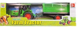 Green Farm FrictionToy grün Bauernhof Traktor & Wagen ab 3 Jahren Neu im Karton - Bild 1 von 6