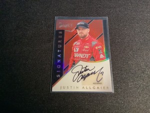 2017 Panini Select Signatures Prizms Red #24 Justin Allgaier Auto Limited #2/25