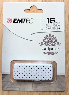 Emtec - 16 GB Flash Drive USB 2.0 Wallpaper - Black & White - Image 1 of 2