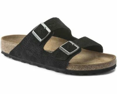 Birkenstock Cuero Nobuck Arizona - Desert Buck Negro Nuevo en Caja 1020735 Foto 1 de 4
