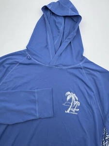Chubbies Shirt Mens XL Blue Hoodie Pineapple Performance Lightweight Pullover - Picture 1 of 13