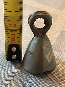 Miniature Brass Bell Hand Etched India - Picture 1 of 6