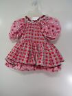 Unbranded Dance Costume Dress Size Child 6 Red White Pink Sequins Ruffles Lace 