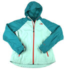 The North Face Hyvent Womens Sz Medium Full zip Jacket Rain Shell Nylon Green
