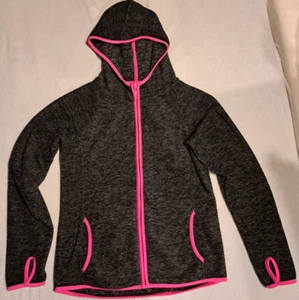 Mädchen Fleece-Jacke mit Kapuze u. Kinnschutz, C & A, Gr. 146/152 - Bild 1 von 3