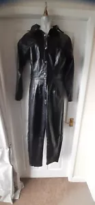 N578   misguided fauxleather style jumpsuit size 6 - Picture 1 of 12