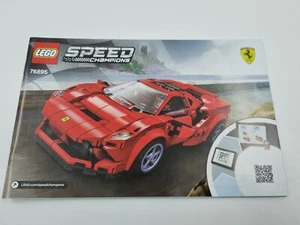 Lego speed champions ferrari F8 tributo 76895 INSTRUCTIONS ONLY New (L5) - Picture 1 of 1