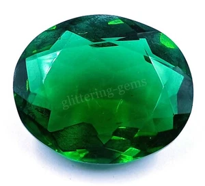 83 Ct Green Moldavite Lab Created Transparent Oval Cut IGL Loose Gems 25F - Picture 1 of 8