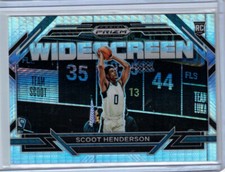 2023-24 PANINI PRIZM DRAFT SCOOT HENDERSON SILVER HYPER PRIZM WIDESCREEN RC
