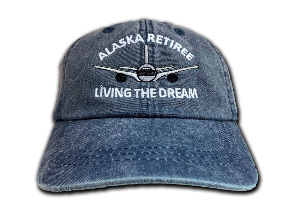 Alaska Airlines Retiree Midnight Blue Embroidered Adjustable 