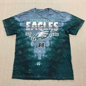 Philadelphia Eagles Shirt Mens Large Green Tie Dye NFL Football Graphic *