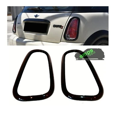 Fanale posteriore Mini R52 Cabrio Gen 1 surround pianoforte nero lucido 2001 - 06 - Immagine 1 di 4
