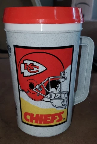 Vintage 1995 Kansas City Chiefs Mug With Handle - Super Thermo Team NFL Cover