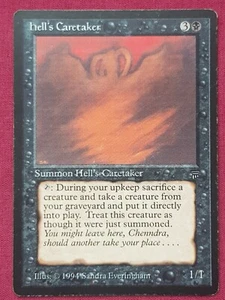 Magic The Gathering LEGENDS HELL'S CARETAKER tarjeta negra Magic The Gathering - Imagen 1 de 2