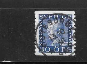 SVEZIA SC# 178 1923 30 ORE KING DEFINITIVO USATO POSTALE VECCHIO FRANCOBOLLO CLASSICO - Foto 1 di 1