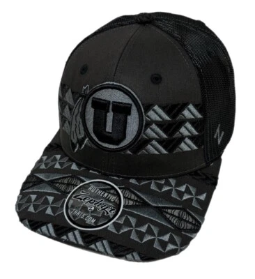 Zephyr NCAA Utah Utes RARE “Kona" TOA Slight Curve Trucker Mesh ADJ Hat NWT - Image 1 of 4