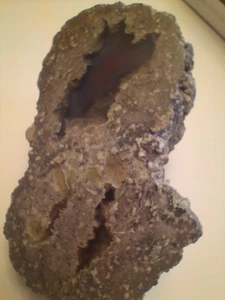 Polished Thunder egg half  1.3 Pound Beauty  - Picture 1 of 14