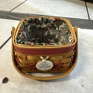 Neu Longaberger 2000 Baumschnitt Let It Schneekorb - Bild 1 von 9