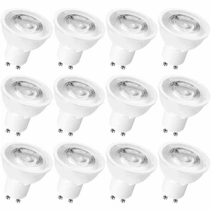 Luxrite MR16 LED Bulb GU10 5000K 500lm 120V Enclosed Fixture Rated (12-Pack) - Picture 1 of 7