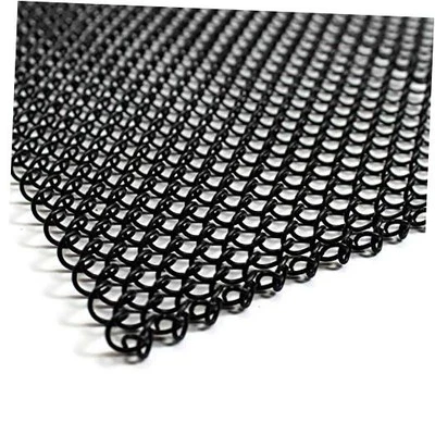  Cortina de malha de tela de lareira 25" de altura (fabricada nos EUA) duas 24" 25"A x 24"W preta - Imagem 1 de 4