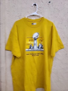 Maglietta NFL Super Bowl 50 2016 San Fran, ca. Abbigliamento squadra XL SS 46" x 29" NFL - Foto 1 di 9