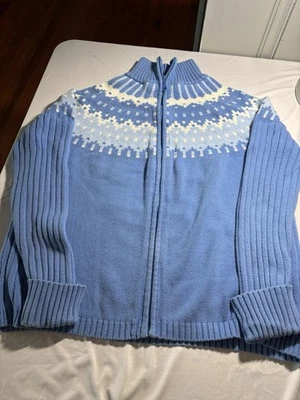 Covington Mujer Suéter Cremallera Frontal Talla 16-18 Pequeña Mancha como se ve en las fotos Foto 1 de 4