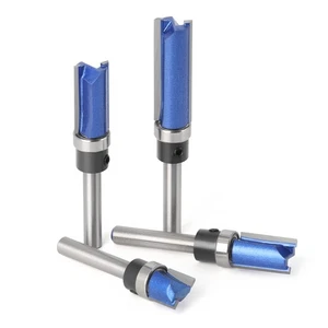 Router Bit 6mm Shank Top Bearing Trimming Bit Cemented Carbide For Woodworking - Picture 1 of 17