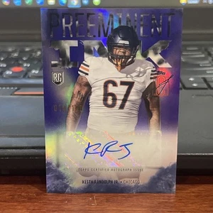 2024 Topps Signature Class Keith Randolph Jr. Rookie I Auto Purple RC #/100 - Picture 1 of 2