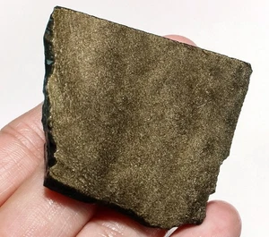 Muestra áspera faceta obsidiana dorada natural 128 quilates YGO1212 - Imagen 1 de 3