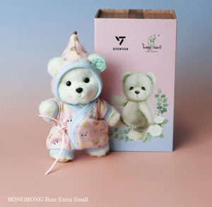 SEVENTEEN x Teddytales Bonbong Bear XS Edición Limitada Logo Bordado - Imagen 1 de 12