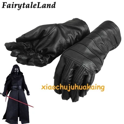 Star Wars Kylo Ren Cosplay Gloves Jedi Killer Black Handwear Costume Accessories - Image 1 of 4