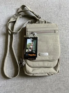 Baggallini Bon Voyage Beige Crossbody Bag See Pics 52” Adjustable Strap - Picture 1 of 18