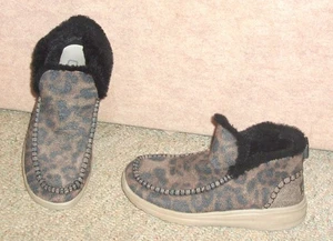 Women's leopard print HEY DUDE Denny boots / shoes size 7 - Picture 1 of 5