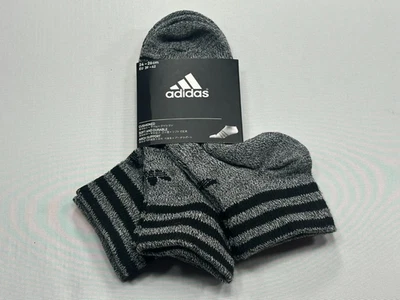 Adidas 3-Pack Ankle Socks Gray/Black US 7-9 Men 9-11 Women - Image 1 of 2
