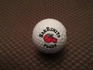 LOGOTIPO DE PELOTA DE GOLF-SAN BENITO FOODS... LOGOTIPO DE TOMATE - Imagen 1 de 1