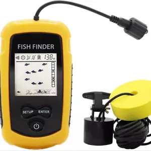 Portable Sonar Fish Finder 100M Echo Sounder w/ Alarm for Lake Sea Fishing - Picture 1 of 12