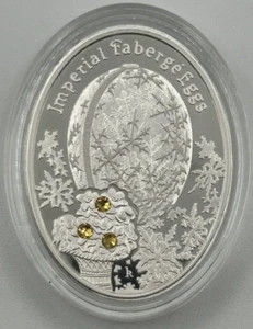 Silbermünze Niue 1 $ Winterei 2012 - Imperial Faberge Eier PP - Bild 1 von 3