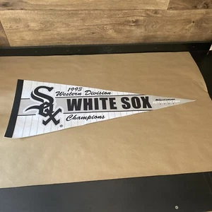 Chicago White Sox Wimpel 1993 Western Division Champions NBC Sports schwarz weiß - Bild 1 von 5