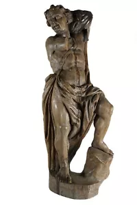 Antique wooden statue of Hercules, 17th century - Picture 1 of 12