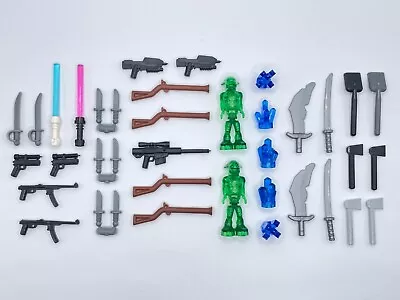 Lego - Minifigure Accessories Alien New! Sword Musket Crystals Shovel - Image 1 of 2