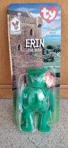 1997 Erin der Bär McDonalds Beanie Baby mit Etikettfehler - NEU IM KARTON - Bild 1 von 3