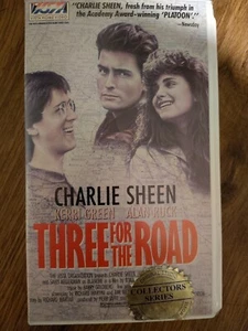 Three For The Road VHS Charlie Sheen Alan Ruck Kerri Green CVS Rental Hardcase - Imagen 1 de 3