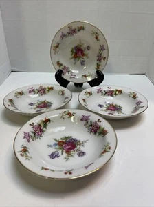 Harmony House China Dresdania Fruit Berry Dessert Bowl 5 5/8 inch Set of 4  - Picture 1 of 10