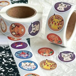 ✅ Pokemon Geschenk Rolle 500 Aufkleber Stickers Pikachu Relaxo Shiggy ✅ - Bild 1 von 6