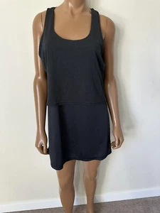 Nike Black Reversible Cover Up Layered Swim Dress XS Athleisure Sporty Orig $68 - Picture 1 of 8