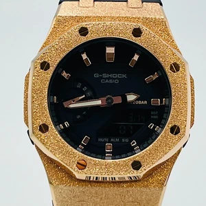 CASIO G-SHOCK GMA-S2100-1ADR personalizado solar dorado negro 40,0 mm casi como nuevo - Imagen 1 de 21