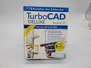 TurboCAD Deluxe Version 11 - For Windows 2000 & XP - Powerful 2D & 3D CAD - NEW