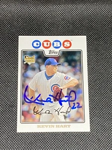 Kevin Hart Chicago Cubs Rookie signiertes Autogramm 2008 Topps Karte #129 ~ Echtheitszertifikat - Bild 1 von 3