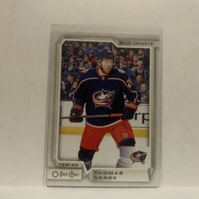 #241 Thomas Vanek Columbus Blue Jackets 2018-19 O-Pee-Chee Hockey Card JL - Image 1 of 2