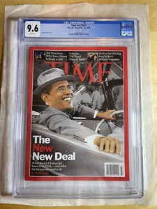 Barak Obama Time magazine CGC 9.6 Newsstand November 24, 2008 New Slab Top Pop - Picture 1 of 2